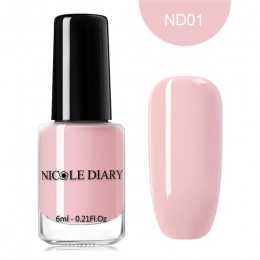 NICOLE pamiętnik seria nago lakier do paznokci 6 ml odkleić lakier do paznokci czysty kolor paznokci różowy Manicure DIY projekt