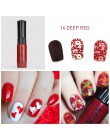 Lakier do paznokci polski 1 butelka lakier do paznokci stempel polski na pieczęć szablon Nail Art 31 kolorów tłoczenia lakier la