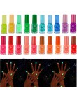 20 kolorów seria fluorescencyjnych świecących neonów żel do paznokci polski do blasku w ciemnym 2019 esmaltes permanentes de uv 