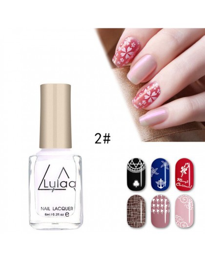 Paznokci lakier do paznokci i pieczęć polski Nail Art opcjonalnie tłoczenie 6 ML 12 kolor lakier do paznokci lakier w sprayu pie