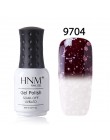 HNM 8 ml Nail polski Snowy temperatury zmiana koloru paznokci Gelpolish lakier żelowy UV Hybrid lakier lakier GelPolish tłoczeni