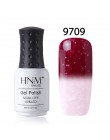 HNM 8 ml Nail polski Snowy temperatury zmiana koloru paznokci Gelpolish lakier żelowy UV Hybrid lakier lakier GelPolish tłoczeni