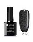 UR SUGAR 7.5 ml holograficzny brokatowy żel do paznokci polski błyszczący brokat cekiny żel UV lakier Rainbow Laser Soak Off żel