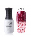 HNM 8 ml Nail polski Snowy temperatury zmiana koloru paznokci Gelpolish lakier żelowy UV Hybrid lakier lakier GelPolish tłoczeni