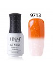 HNM 8 ml Nail polski Snowy temperatury zmiana koloru paznokci Gelpolish lakier żelowy UV Hybrid lakier lakier GelPolish tłoczeni