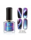 BORN PRETTY 6 ml kameleon 3D magnetyczny lakier do paznokci kocie oko Aurora serii Manicure lakier do paznokci magnetyczny czarn