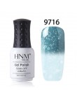 HNM 8 ml Nail polski Snowy temperatury zmiana koloru paznokci Gelpolish lakier żelowy UV Hybrid lakier lakier GelPolish tłoczeni