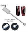 Ellwings 3D DIY magnes dwugłowy magnetyczny płyta pióro silne magnetyczne narzędzie do Manicure do Cat Eye żel UV do paznokci po