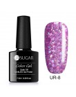 UR SUGAR 7.5 ml holograficzny brokatowy żel do paznokci polski błyszczący brokat cekiny żel UV lakier Rainbow Laser Soak Off żel