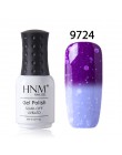 HNM 8 ml Nail polski Snowy temperatury zmiana koloru paznokci Gelpolish lakier żelowy UV Hybrid lakier lakier GelPolish tłoczeni