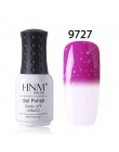 HNM 8 ml Nail polski Snowy temperatury zmiana koloru paznokci Gelpolish lakier żelowy UV Hybrid lakier lakier GelPolish tłoczeni