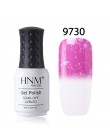 HNM 8 ml Nail polski Snowy temperatury zmiana koloru paznokci Gelpolish lakier żelowy UV Hybrid lakier lakier GelPolish tłoczeni