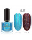 Urodzony dość wrażliwy na światło holograficzny lakier do paznokci 6 ml różowy srebrny Holo Shimmer Glitter zmiana koloru lakier