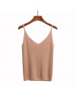 NIJIUDING lato bluzka damska bluzki na co dzień błyszczące Ice Silk dzianiny Camis kamizelka bez rękawów Sexy głęboki dekolt w s