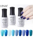 HNM paznokci żel niebieski serii 8 ML żel lakier Vernis pół Permanant UV żelowy lakier do paznokci LED Esmalte Permanente żel La