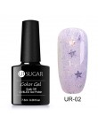 UR SUGAR 7.5 ml holograficzny brokatowy żel do paznokci polski błyszczący brokat cekiny żel UV lakier Rainbow Laser Soak Off żel