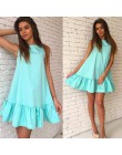 LOSSKY kobiety letnia sukienka moda potargane sukienki A-line dla 2018 bez rękawów Mini krótkie Sexy plaża sukienka niebieski cz