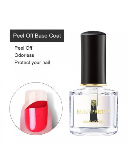 Urodzony dość odkleić bazowy płaszcz lakier do paznokci 6 ml bezwonny Nail Art Manicure pielęgnacja lakier do Salon domu DIY