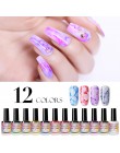 NICOLE pamiętnik 15 ml kolorowe akwarela atrament do paznokci kwiat lakier do paznokci DIY Nail Art fioletowy zielony Manicure d