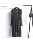 Dwie warstwy kwiatowy szyfonowa sukienka elastyczny pas kobiet wiosna linia Lace Up Flare rękaw czeski sukienka Femme Vestidos 2