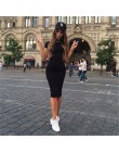 ZSIIBO kobiet sukienka Vestido z krótkim rękawem z krótkim rękawem Slim Bodycon sukienka tunika Crew Neck Casual sukienka ołówko