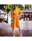 Sztruks wysoki elastyczny pas sukienka w stylu Vintage 2019 wiosna zima kobiety pełna rękaw Floral Print sukienki Feminino 23 ko