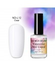 NICOLE pamiętnik 15 ml kolorowe akwarela atrament do paznokci kwiat lakier do paznokci DIY Nail Art fioletowy zielony Manicure d