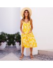 Sexy V Neck Backless kwiatowy lato plaża sundress sukienka kobiety 2019 biały Boho w paski przycisk słonecznika Daisy Party suki