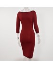 Kobiety Sexy klub Low Cut Bodycon sukienka Red Velvet płaszcza suknia 2018 na co dzień jesień zimowy zamek błyskawiczny Fashion 