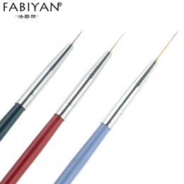 3 sztuk/zestaw Nail Art Liner malarstwo Pen 3D porady DIY akryl żel UV pędzle rysunek zestaw kwiat linia siatki francuski projek