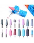 1 sztuk zdecydować się 16 typ z gumy silikonowej ceramiczne frezowanie zadziorów Nail Art Cutter bufor polerowanie pliki maszyna