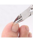 Profesjonalny paznokieć paznokieć nożyczki do skórek przycinanie ze stali nierdzewnej paznokci Clipper Cutter nożyczki do naskór