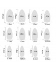 Profesjonalny zestaw gotowych kolorowych sztucznych paznokci do naklejenia matowe wykończenie modny spiczasty kształt
