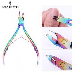 Urodzony dość cążki do skórek Cutter Rainbow maszynka do strzyżenia Scissor martwy naskórek Remover przycinanie Manicure do pazn