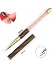 Monja Nail Art Stripe linii Liner malarstwo Cat Eye pędzel akrylowy żel UV rozszerzenie Builder rysunek uchwyt z kryształkami dł