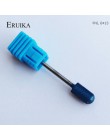 ERUIKA 6 typ niebieski wolframu zadziory węglika Nano powłoki wiertła do paznokci metalowe bity do frez do manicure akcesoria mł