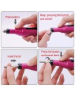 Elektryczny profesjonalny manicure maszyna pilnik do paznokci Nai Art sprzęt długopis do polerowania manicure sprzęt narzędzia d