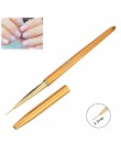 Monja 7 style Nail Art francuski metalowy uchwyt pasek linii Liner obraz malarstwo pędzel akrylowy żel UV rozszerzenie budownicz