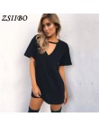 Mini sukienka choker dekolt w serek czarna letnia t-shirt z krótkim rękawem na co dzień boho seksowna plażowa