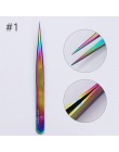 Urodzony dość Rainbow kameleon Nail Art odpychacz do skórek Cutter szczypce Clipper martwy naskórek pęseta do usuwania Manicure 