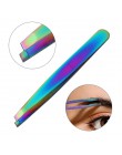 Urodzony dość Rainbow kameleon Nail Art odpychacz do skórek Cutter szczypce Clipper martwy naskórek pęseta do usuwania Manicure 