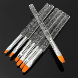 7 sztuk żel UV akrylowe kryształ projekt Builder malowanie paznokci pędzelek artystyczny długopis zestaw narzędzi nowe piękne ko