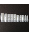 500 sztuk pół-pokrywa naturalny kolor akrylowy żel UV francuski sztuczne paznokcie porady Manicure DIY Art Salon fałszywe naklej