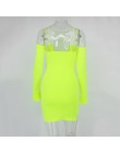 Tobinoone Spaghetti pasek Mini sukienka kobiety Split z długim rękawem głębokie V Neck Sexy Bodycon sukienka Backless klub sukie