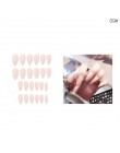 ELECOOL fałszywe paznokcie matowy 24 sztuk długie końcówki na 10 Pure Color układu żel do paznokci przedłużanie tipsy Faux ongle