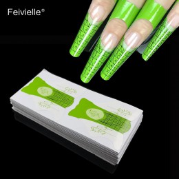 Feivielle nowy 100 sztuk/partia formularz paznokci na akryl żel UV porada porady rozszerzenie przewodnik francuski narzędzia DIY