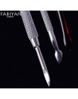 Zestaw Nail Art złuszczający narzędzia Solingen nożyczki szczypce obierania Push martwy naskórek odpychacz do skórek szczypce ły