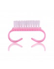 10 sztuk/partia do czyszczenia paznokci pędzle pilnik do paznokci Manicure Pedicure miękki usunąć kurz z tworzywa sztucznego pył