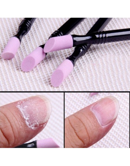 Dwukrotnie koniec kwarcowy odpychacz do skórek trymer Manicure Nail Art zbyt szlifowanie długopis do zdobienia paznokci