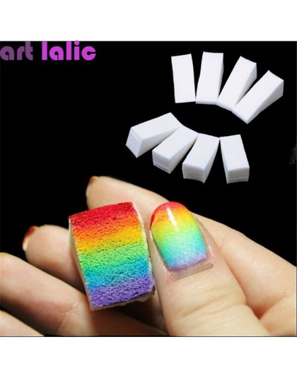 8 sztuk nowa kobieta Salon paznokci gąbki do akrylowe makijaż Manicure Nail Art akcesoria gradientu porady DIY